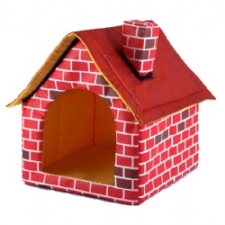 Portable Brick Pet Dog House Warm And Cozy Cat Bed
